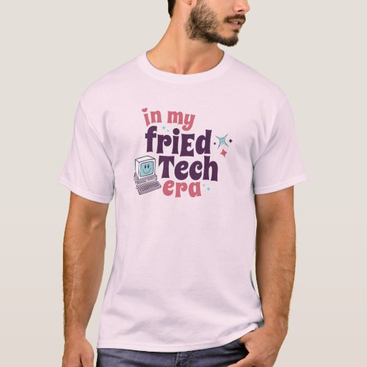 "In mijn vrEdTech-tijdperk" Schattigee computer T-shirt (Voorkant)