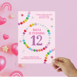 In mijn vriendschap armband tijdperk verjaardagsfe aankondiging