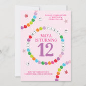 In mijn vriendschap armband tijdperk verjaardagsfe aankondiging (Voorkant)