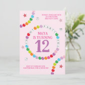 In mijn vriendschap armband tijdperk verjaardagsfe aankondiging (Staand voorkant)