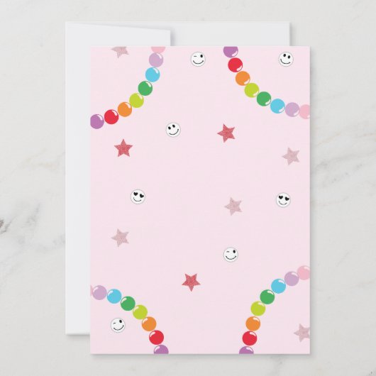 In mijn vriendschap armband tijdperk verjaardagsfe aankondiging (Achterkant)