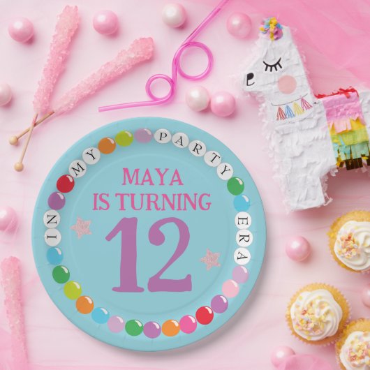 In mijn vriendschap armband tijdperk verjaardagsfe papieren bordje (Feest)