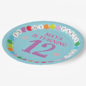 In mijn vriendschap armband tijdperk verjaardagsfe papieren bordje (Gekanteld)