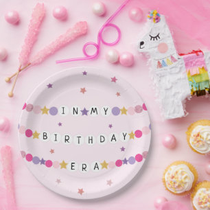 In mijn vriendschap armband tijdperk verjaardagsfe papieren bordje