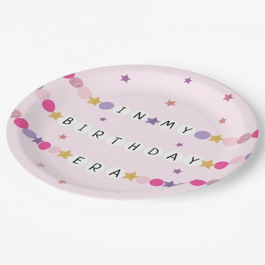 In mijn vriendschap armband tijdperk verjaardagsfe papieren bordje (Gekanteld)