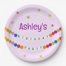 In mijn vriendschap armband tijdperk verjaardagsfe papieren bordje