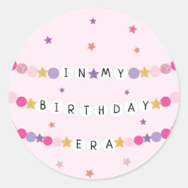 In mijn vriendschap armband tijdperk verjaardagsfe ronde sticker