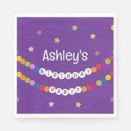 In mijn vriendschap armband tijdperk verjaardagsfe servet