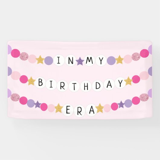 In mijn vriendschap armband tijdperk verjaardagsfe spandoek (Horizontaal)