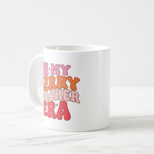 In mijn vrolijke lerarentijdperk - Groovy Teacher  Koffiemok (Voorkant links)