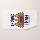 In mijn wereld vecht ik tegen draken handdoek (Handdoek)