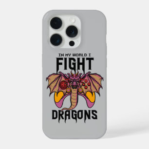 In mijn wereld vecht ik tegen draken iPhone 15 pro case