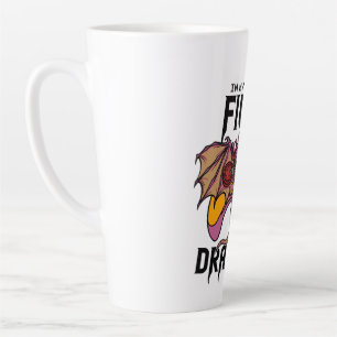 In mijn wereld vecht ik tegen draken latte mok