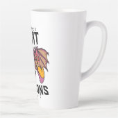 In mijn wereld vecht ik tegen draken latte mok (Rechts)