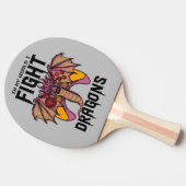 In mijn wereld vecht ik tegen draken tafeltennisbatje (Zijkant)