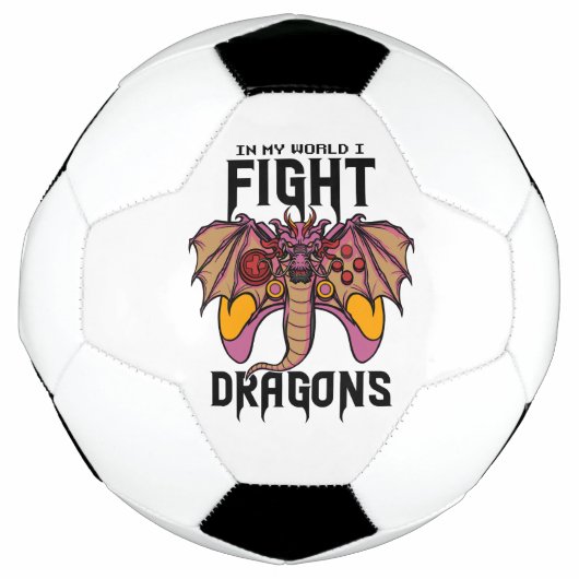 In mijn wereld vecht ik tegen draken voetbal (Voorkant)