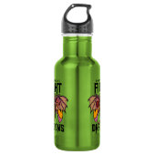 In mijn wereld vecht ik tegen draken waterfles  (Voorkant)