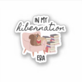 In mijn winterslaap lezer sticker (Voorkant)