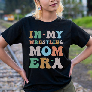 In mijn worstelen moeder tijdperk Groovy Retro T-shirt