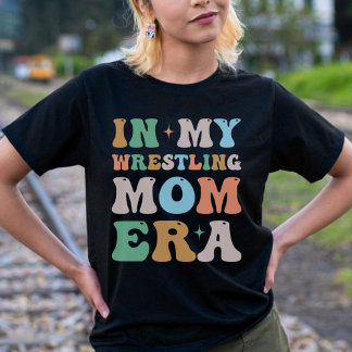 In mijn worstelen moeder tijdperk Groovy Retro T-shirt