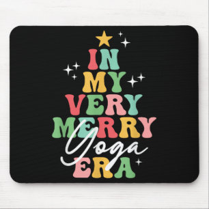 In mijn zeer vrolijke yoga tijdperk Yogi Kerstmis  Muismat