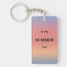 In Mijn Zomer Era Gradiënt Zonsopgang Kleur Acryl Sleutelhanger
