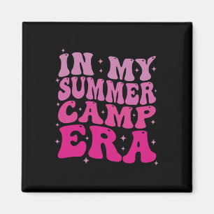In Mijn Zomer Kamp Tijdperk Groovy Grappig Camping Magneet