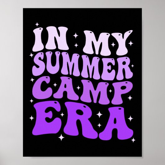 In Mijn Zomer Kamp Tijdperk Groovy Grappig Camping Poster (Voorkant)