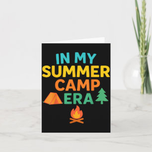 In Mijn Zomer Kamp Tijdperk Kampeerder Kampeer Lei Kaart