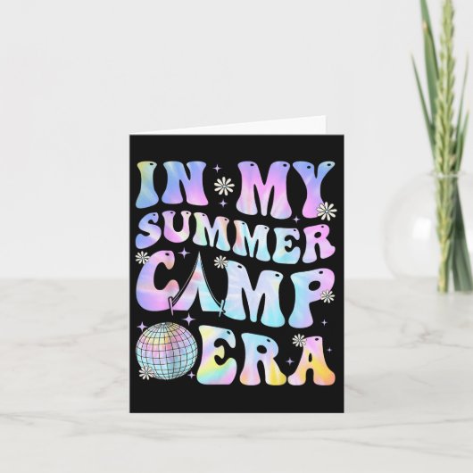 In mijn zomerkamp tijdperk Camping Tie Dye laatste Kaart (Voorkant)
