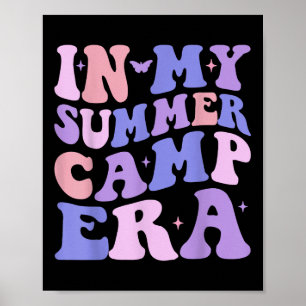 In mijn zomerkamp tijdperk Groovy Summer Vacation Poster