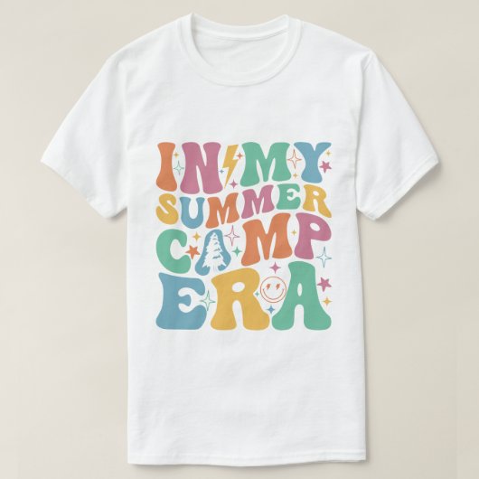 In mijn zomerkamp tijdperk, zomercamping 2024 t-shirt (Design voorkant)