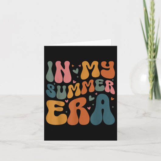 In mijn zomertijd gelukkig laatste dag van de scho kaart (Voorkant)