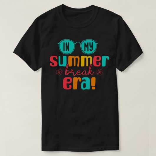 In mijn zomervakantie tijdperk Grappige zomer stra T-shirt (Design voorkant)