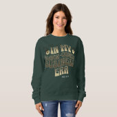 IN MIJN ZWART-BEZIT BEDRIJFSTIJDPERK Fun Groovy Re Trui (Voorkant volledig)