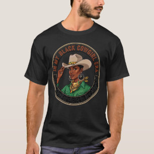 In Mijn Zwarte Cowgirl Tijdperk, Retro Afro-Amerik T-shirt