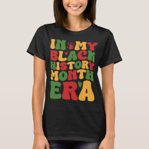 In mijn zwarte geschiedenis tijdperk Groovy Afrika T-shirt