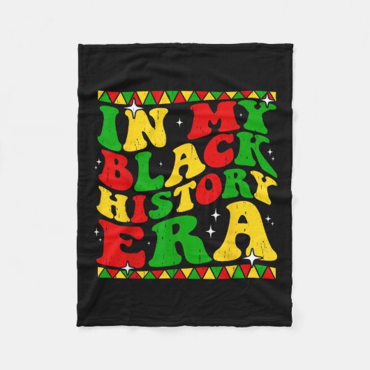 In mijn zwarte geschiedenis tijdperk Mannen vrouwe Fleece Deken (Voorkant)