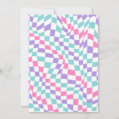 In mijn zwembad Party Era verjaardagsfeestje Kaart (Achterkant)