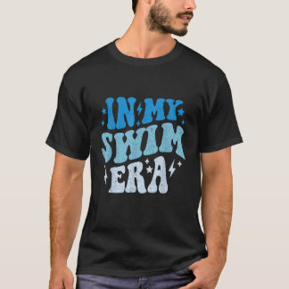 In mijn zwemtijd Grappig Zomer Zwemmen Groovy T-shirt