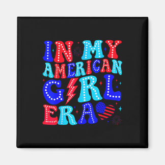 In M'n Amerikaanse Meisje Era Retro 4 Juli Vierde  Magneet