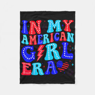 In M'n Amerikaanse Meisjestijd Retro 4 Juli Vierde Fleece Deken