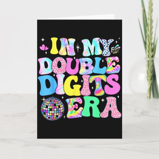 In M'n Dubbele Cijfers Tijdperk Retro 10 Jaar Oud  Kaart (Voorkant)