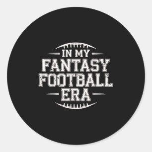 In M'n Fantasy Football Tijdperk Retro Groovy Wie Ronde Sticker