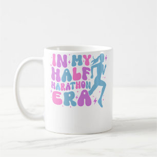 In M'n Halve Marathon Tijdperk Groovy Grappig Hard Koffiemok