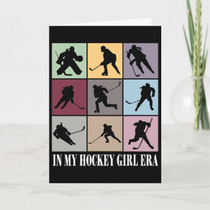 In M'n Hockey Meisje Tijdperk Grappig Hockey Meisj Kaart