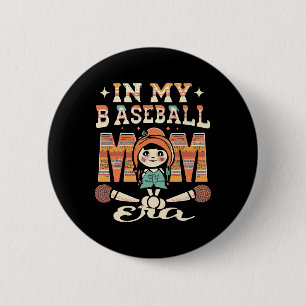 In M'n Honkbalmoeder Tijdperk Ronde Button 5,7 Cm