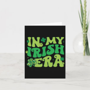 In M'n Ierse Tijd Funny Groovy St. Patrick's Day M Kaart