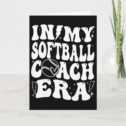 In M'n Softbal Coach Tijdperk Grappige Vader Moede Kaart (Voorkant)