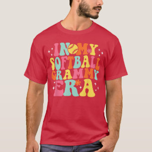 In M'n Softbal Grammy Tijdperk Retro Game Day Groo T-shirt